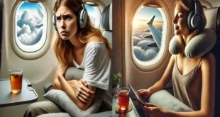 تقليل التوتر اثناء السفر بالطائرة