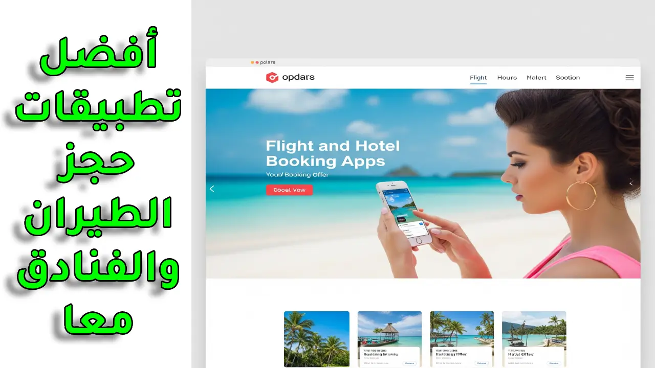 أفضل تطبيقات حجز الطيران والفنادق معا