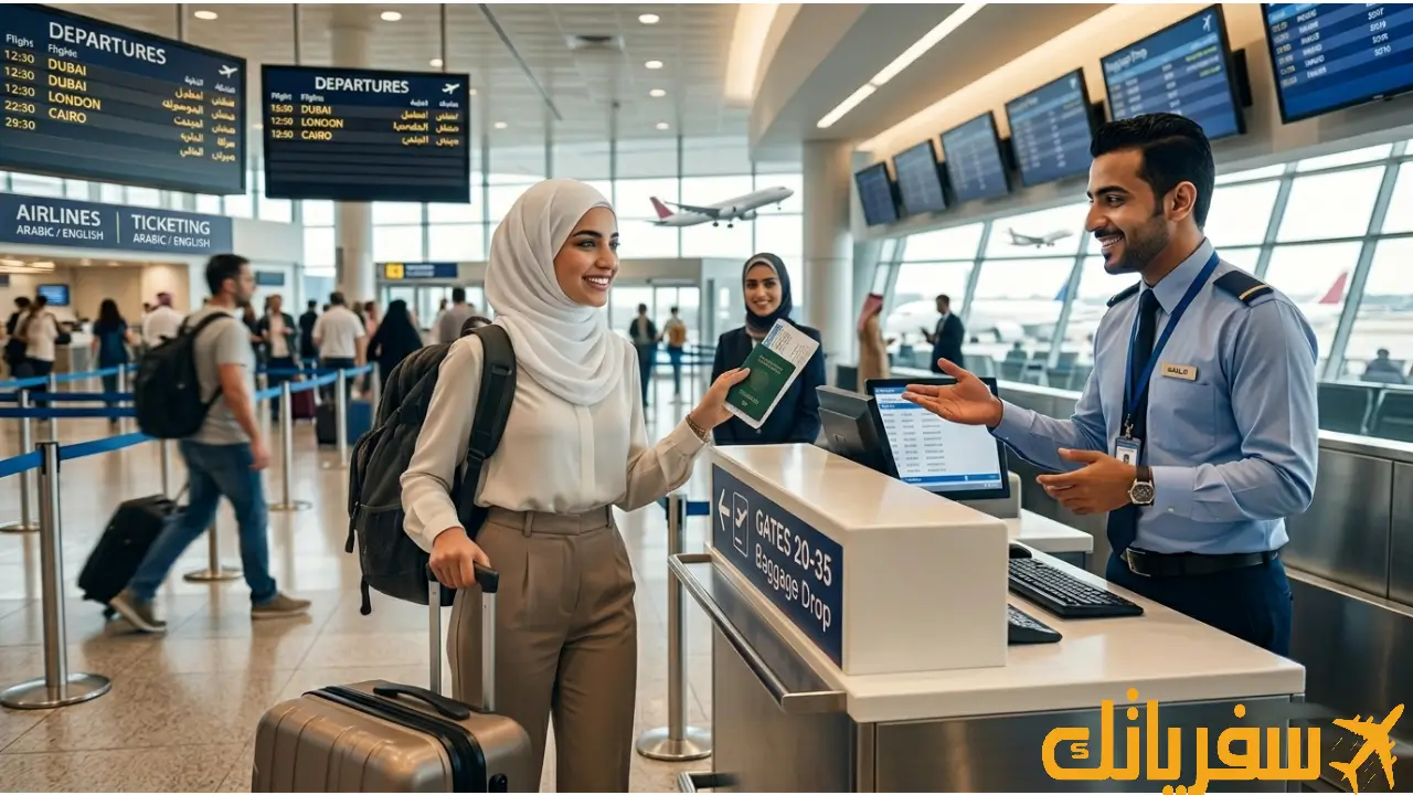 هل يمكن حجز تذكرة طيران من المطار