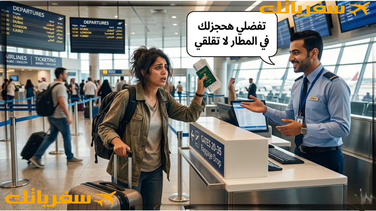 هل يمكن حجز تذكرة طيران من المطار ؟ تفاصيل سرية يكشفها مسافر محترف هل يمكن حجز تذكرة طيران من المطار
