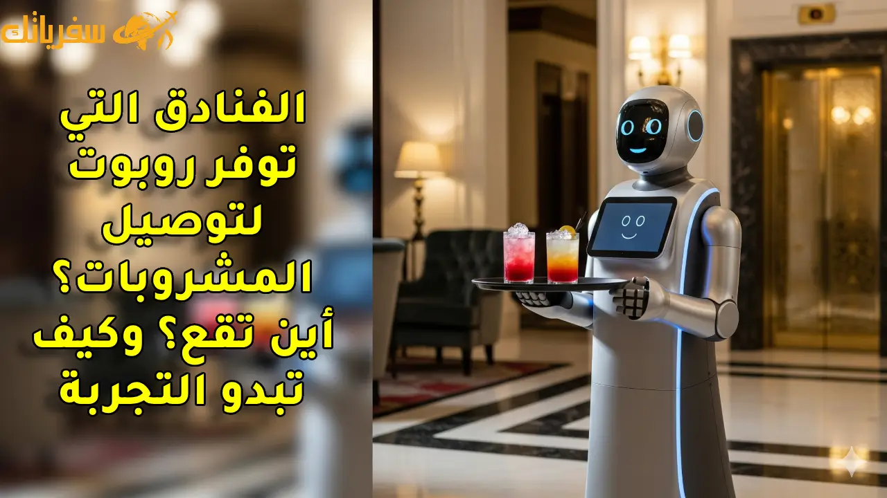 الفنادق التي توفر روبوت لتوصيل المشروبات