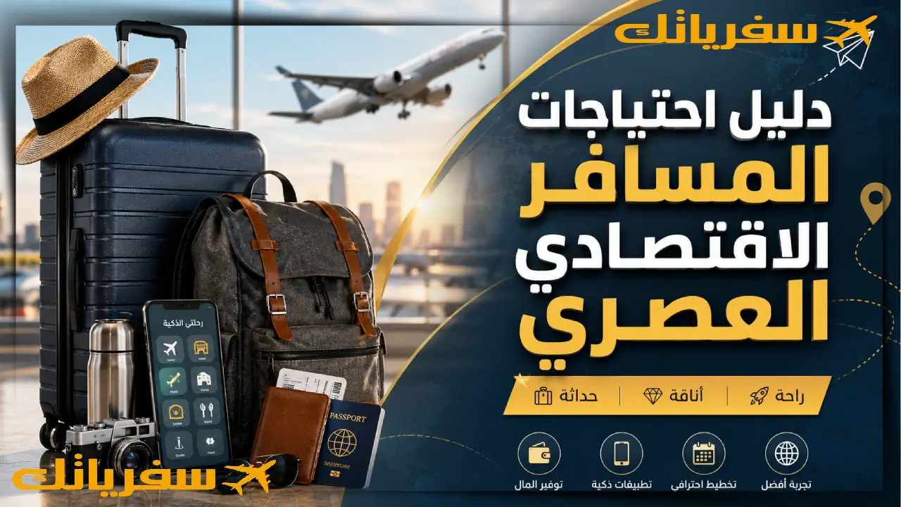 دليل احتياجات المسافر الاقتصادي العصري|أساس الراحة والأناقة دليل احتياجات المسافر الاقتصادي العصري
