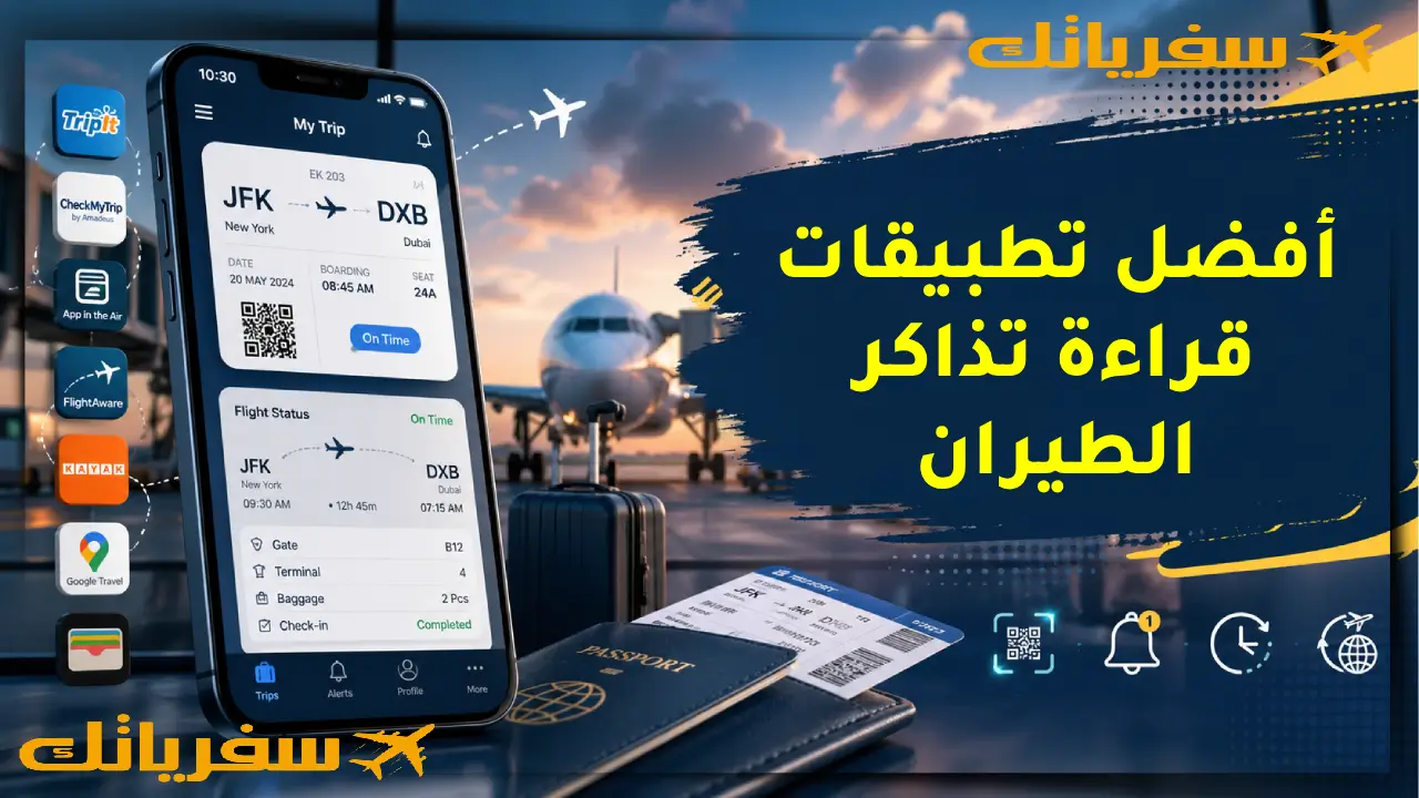 أفضل تطبيقات قراءة تذاكر الطيران: 7 أدوات تكشف أسرار رحلتك بسرعة ✈️ أفضل تطبيقات قراءة تذاكر الطيران