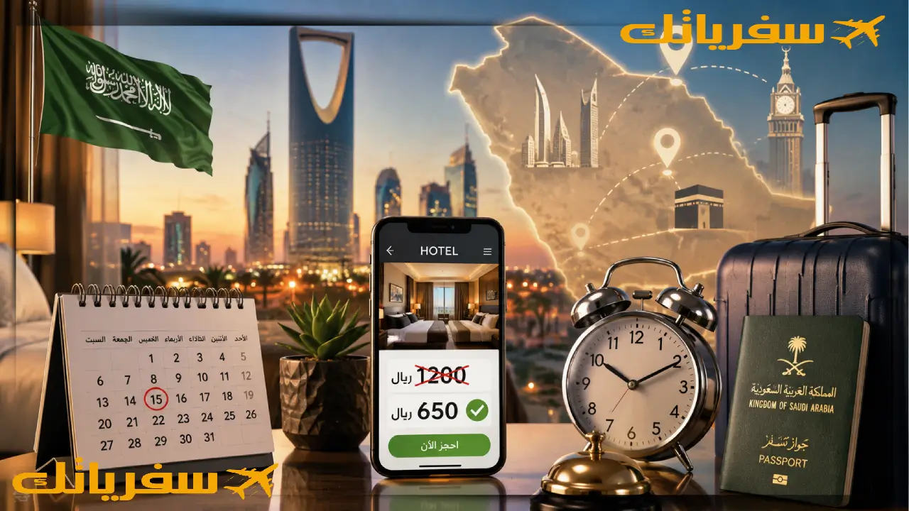 أفضل وقت لحجز الفنادق في السعودية |متى؟ لتدفع أقل سعر ممكن أفضل وقت لحجز الفنادق في السعودية