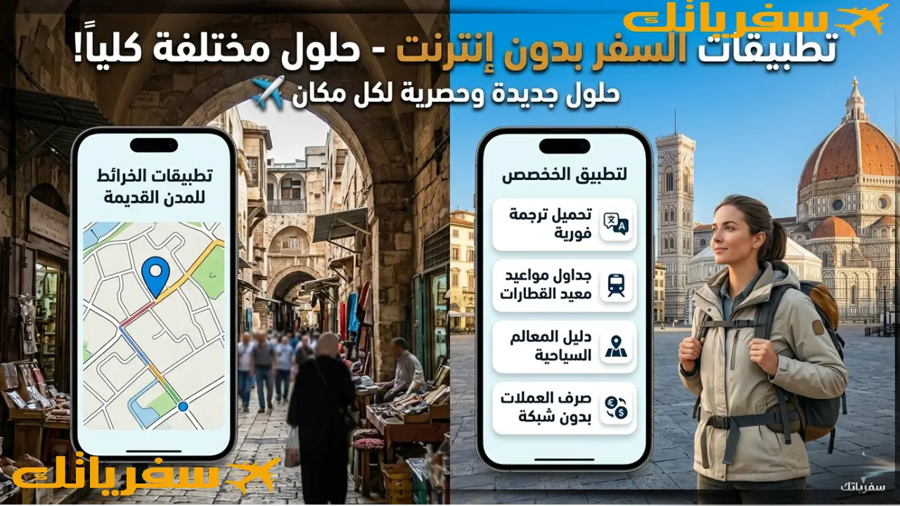 تطبيقات السفر التي تعمل بدون إنترنت حتى لو على المريخ تطبيقات السفر والسياحة التي بدون نت