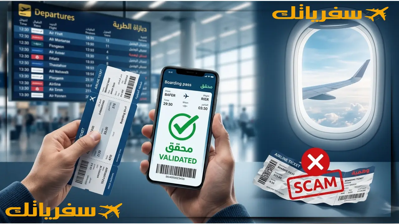 كيفية التحقق من صحة تذكرة الطيران وتجنب النصب قبل الفوات كيفية التحقق من صحة تذكرة الطيران