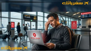 مشاكل الدفع عند حجز تذاكر الطيران: 10 أسباب خفية تمنع إتمام الحجز مشاكل الدفع عند حجز تذاكر الطيران