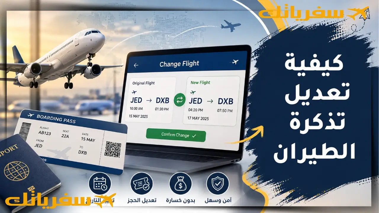 كيفية تعديل تذكرة الطيران