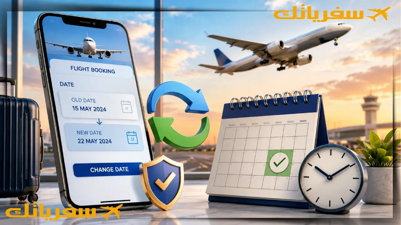 تعديل تاريخ الرحلة بعد الدفع