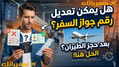 هل يمكن تعديل رقم جواز السفر بعد حجز الطيران أم أن التذكرة تضيع؟ هل يمكن تعديل رقم جواز السفر بعد حجز الطيران