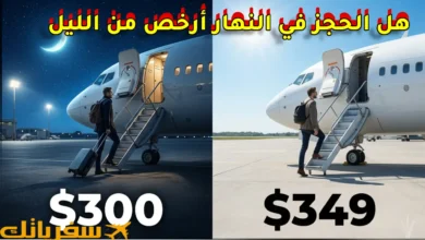 هل حجز الطيران في الليل أرخص من الصباح فعلاً؟ أم خرافة؟ اكتشف السر عمليا هل حجز الطيران في الليل أرخص من الصباح