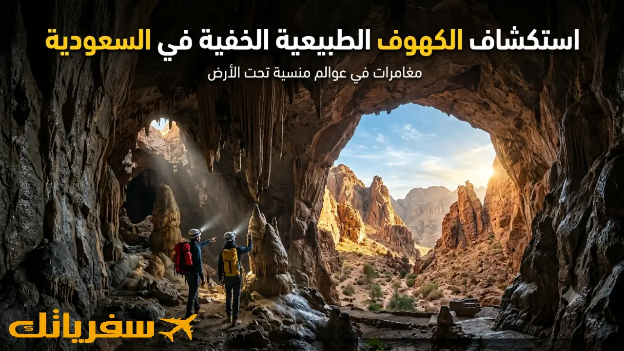 الكهوف الطبيعية في السعودية - رحلة إلى عوالم خفية أصبحت الأنسب للمغامرين الكهوف الطبيعية في السعودية