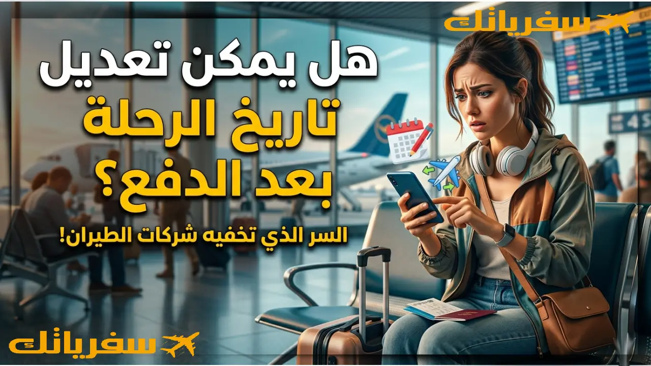 تعديل تاريخ الرحلة بعد الدفع متى يكون ممكنًا ومتى يصبح مكلفًا؟ هل يمكن تغيير موعد الرحلة بعد الدفع