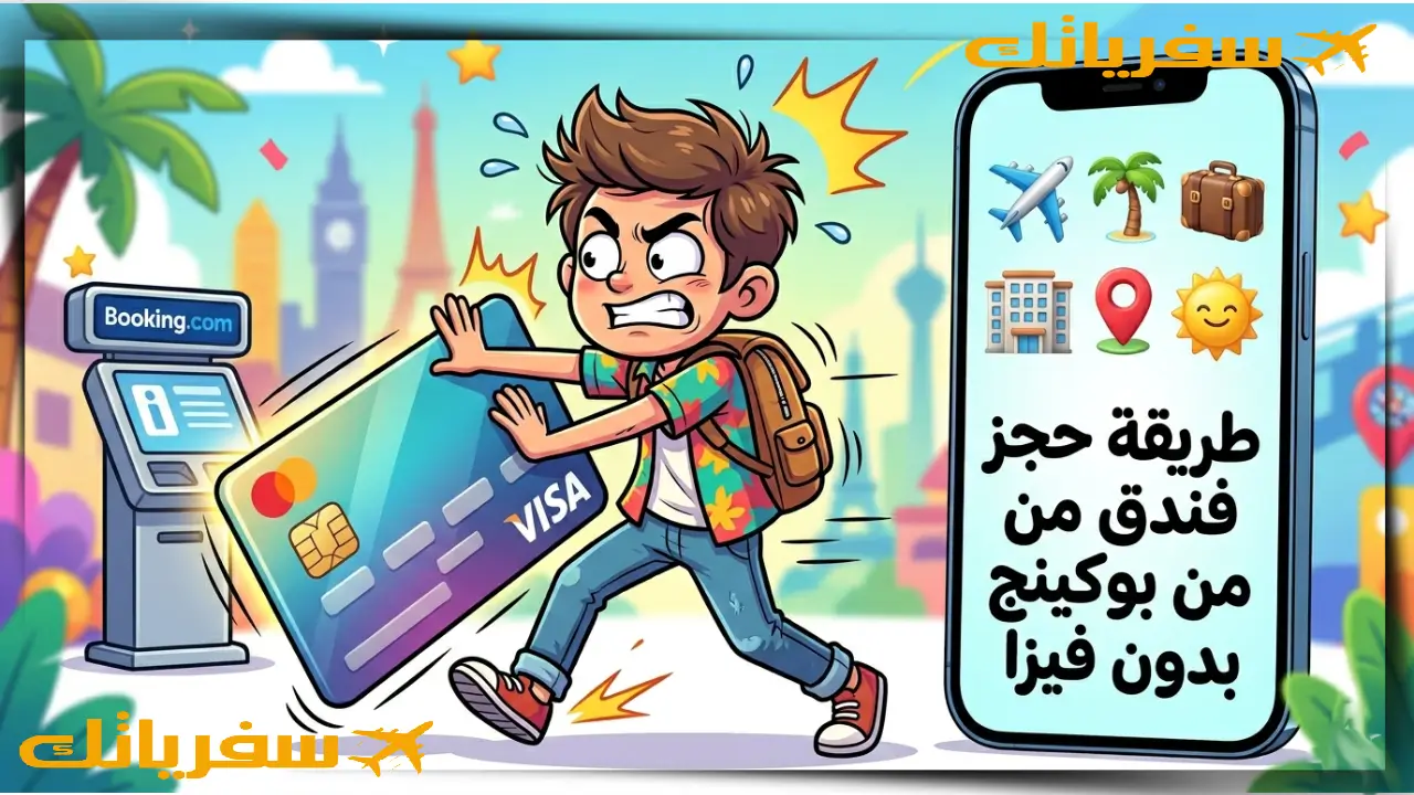 طريقة حجز فندق من بوكينج بدون فيزا بسهولة خطوة بخطوة للمسافرين طريقة حجز فندق من بوكينج بدون فيزا