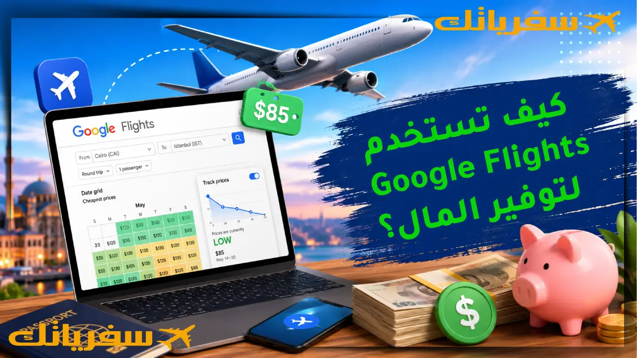 كيف تستخدم Google Flights لتوفير المال؟ أسرار لا يعرفها كثير كيف تستخدم Google Flights لتوفير المال؟