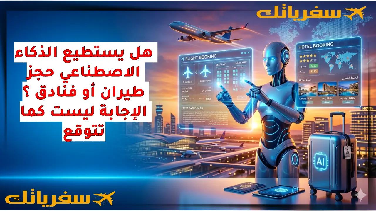 هل يستطيع الذكاء الاصطناعي حجز طيران أو فنادق ؟ الإجابة ليست كما تتوقع هل يستطيع الذكاء الاصطناعي حجز طيران أو فنادق