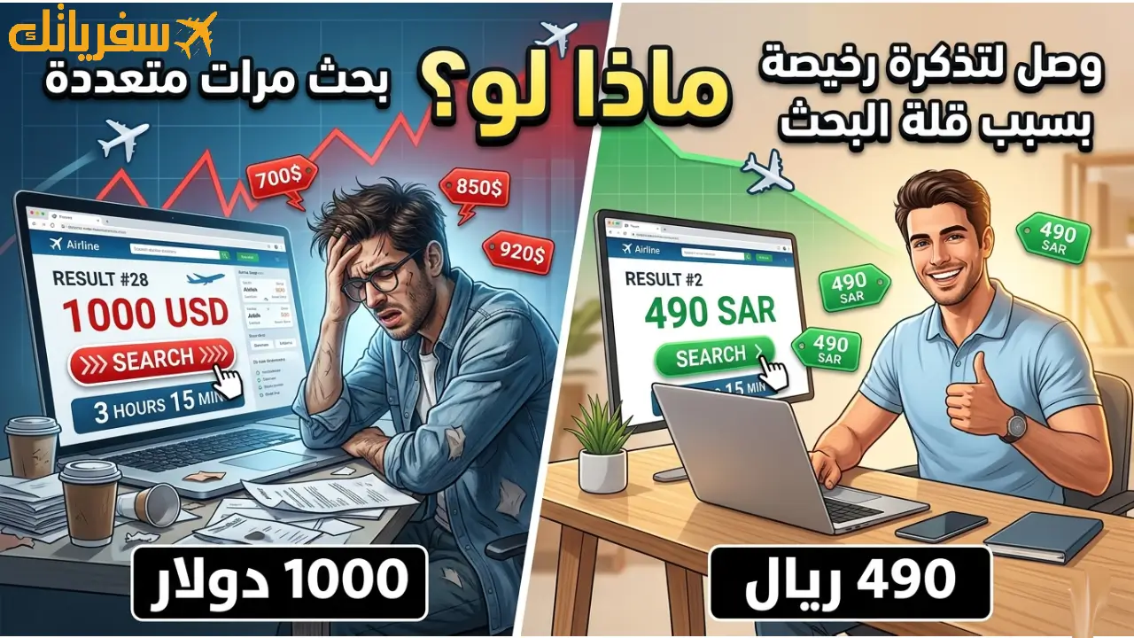 هل أسعار تذاكر الطيران ترتفع كلما بحثت أكثر؟ الحقيقة وراء التسعير الخفي المفاجئ هل أسعار تذاكر الطيران ترتفع كلما بحثت أكثر