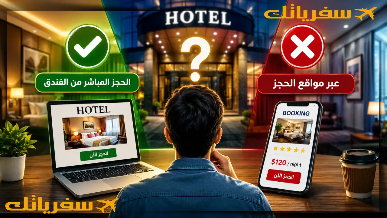هل الحجز المباشر من الفندق أرخص من المواقع؟ حقيقة غيرت قراري هل الحجز المباشر من الفندق أرخص من المواقع