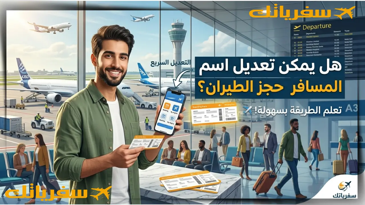 هل يمكن تعديل اسم المسافر بعد حجز الطيران وكيف تعدله بسهولة هل يمكن تعديل اسم المسافر بعد حجز الطيران