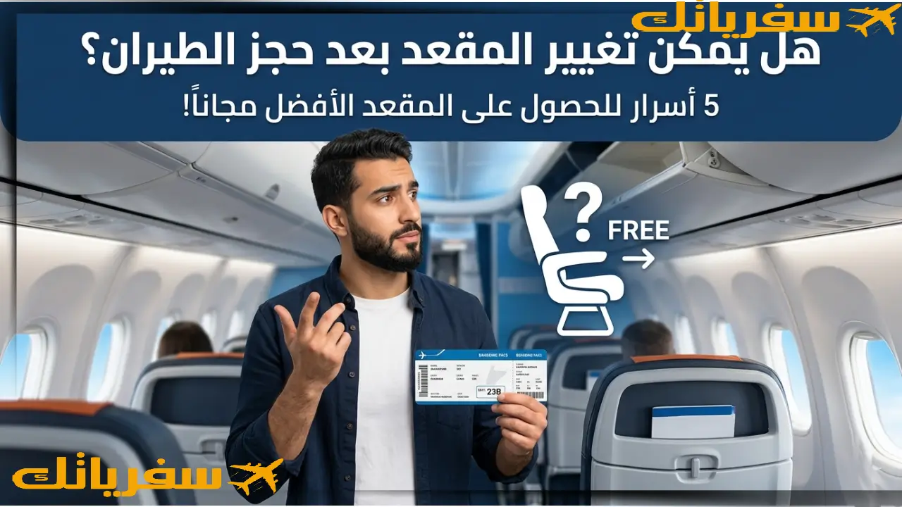 هل يمكن تغيير المقعد بعد حجز الطيران؟ السر الذي يمنحك مقعدًا أفضل هل أستطيع تغيير المقعد بعد حجز الطيران