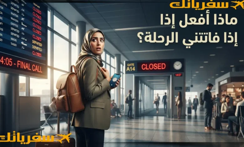 ماذا أفعل إذا فاتتني الرحلة؟ 3 خطوات تمنع التشتت والخسائر ماذا أفعل إذا فاتتني الرحلة؟