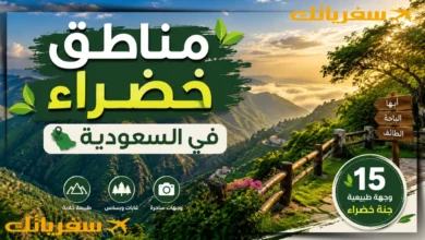 أفضل 15 مناطق خضراء في السعودية بالكامل| جنات خضراء بالمملكة مناطق خضراء في السعودية