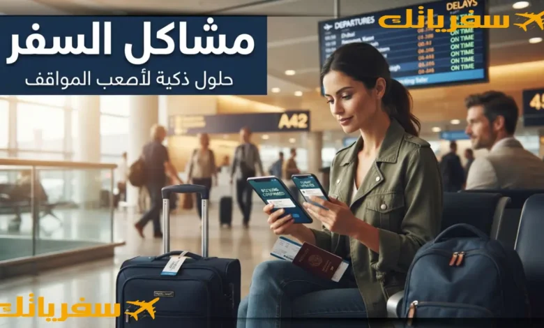 مشاكل السفر وحلولها: دليلك لتجاوز أكثر المواقف المزعجة بذكاء مشاكل السفر وحلولها