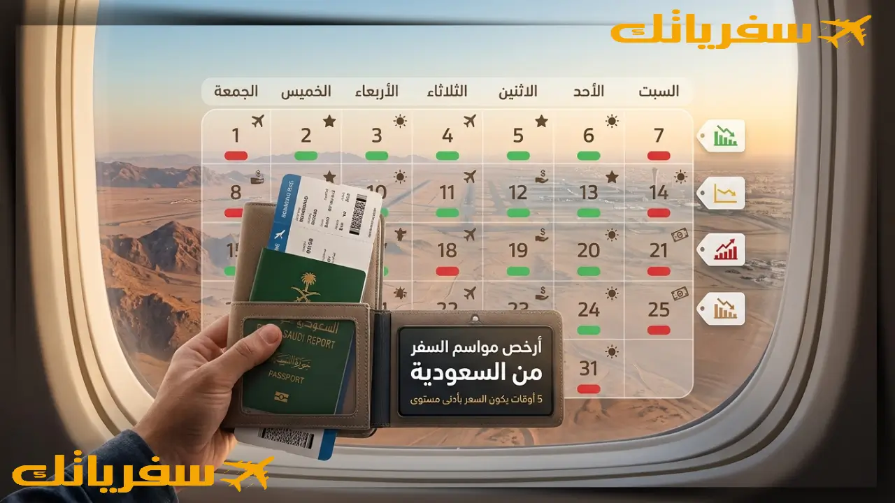 أرخص مواسم السفر من السعودية| 5 أوقات يكون السعر بأدنى مستوى أرخص وقت للسفر من السعودية