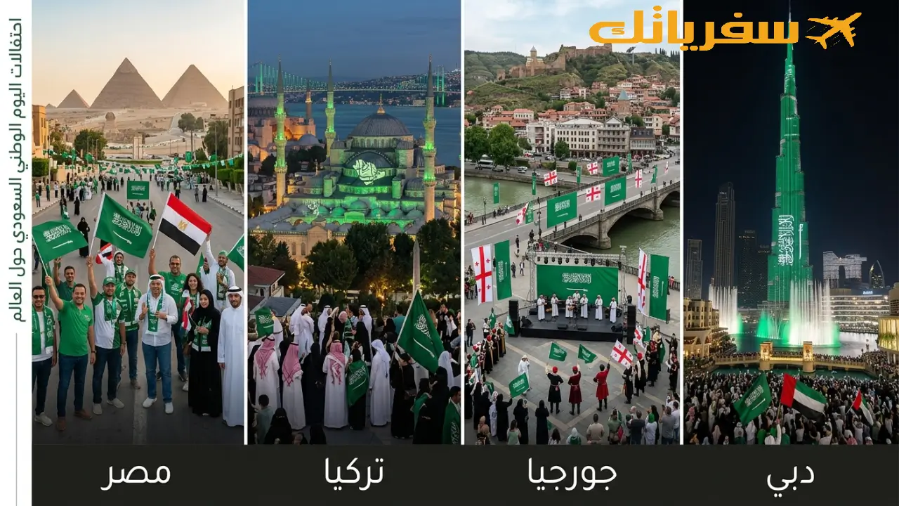 اليوم الوطني السعودي |كيف تستغله وتحتفل وتتسوق وتسافر🔥❤ هل هناك احتفالات باليوم الوطني السعودي خارج السعودية؟