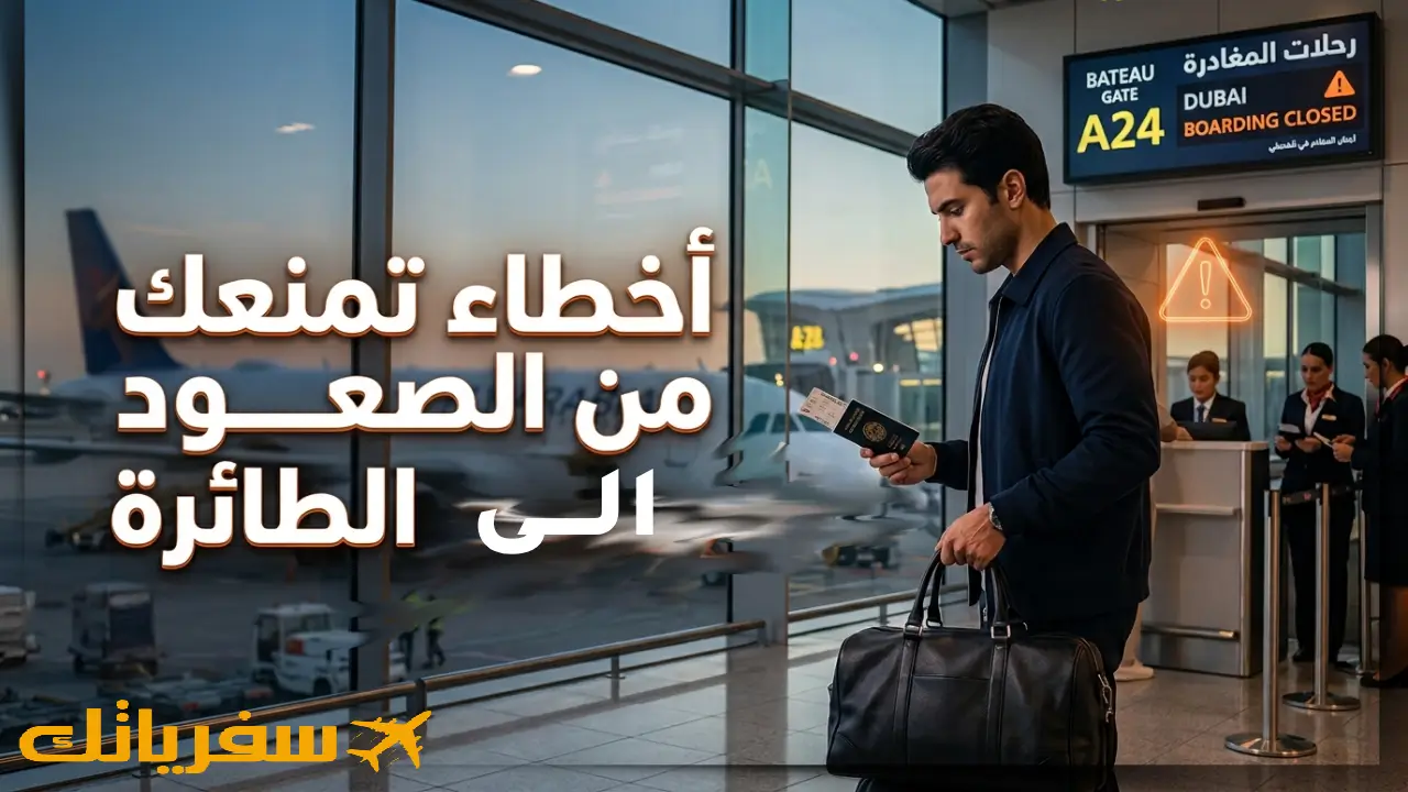أخطاء تمنعك من صعود الطائرة| انتبه لهذه التفاصيل قبل السفر أسباب منع المسافر من السفر بالطائرة