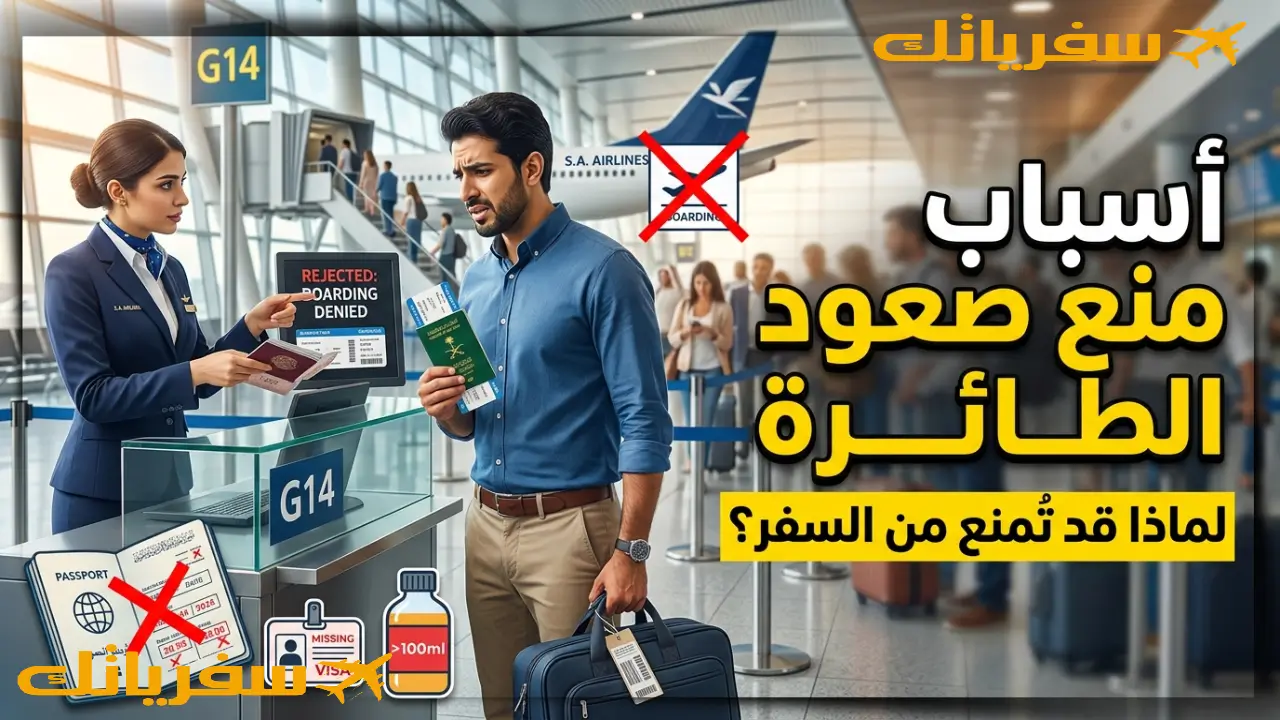 أخطاء تمنعك من صعود الطائرة| انتبه لهذه التفاصيل قبل السفر أخطاء تمنعك من صعود الطائرة